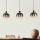 Eglo - Κρεμαστό φωτιστικό οροφής ράγα 3xE27/40W/230V καφέ