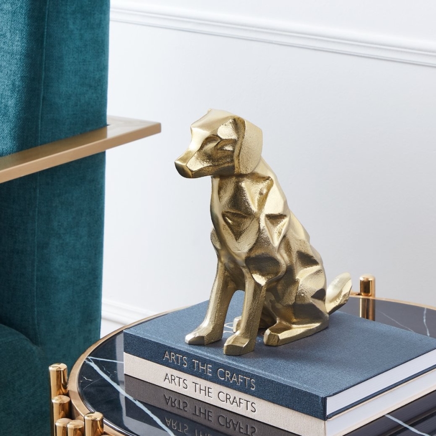 Eglo - Μεταλικό διακοσμητικό 24,5x20 cm σκύλος/χρυσό
