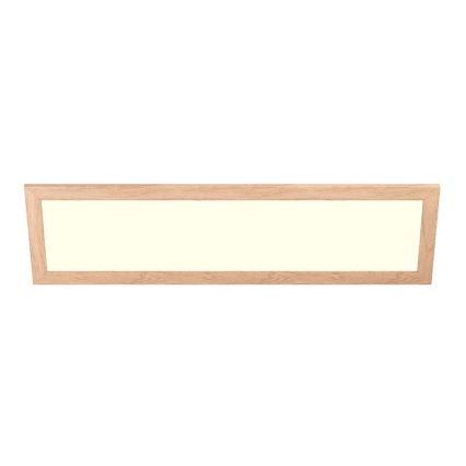 Eglo - Πάνελ πλαφονιέρα LED SALOBRENA-RW WOOD LED/34W/230V 2700/4000K 124x34 cm καφέ