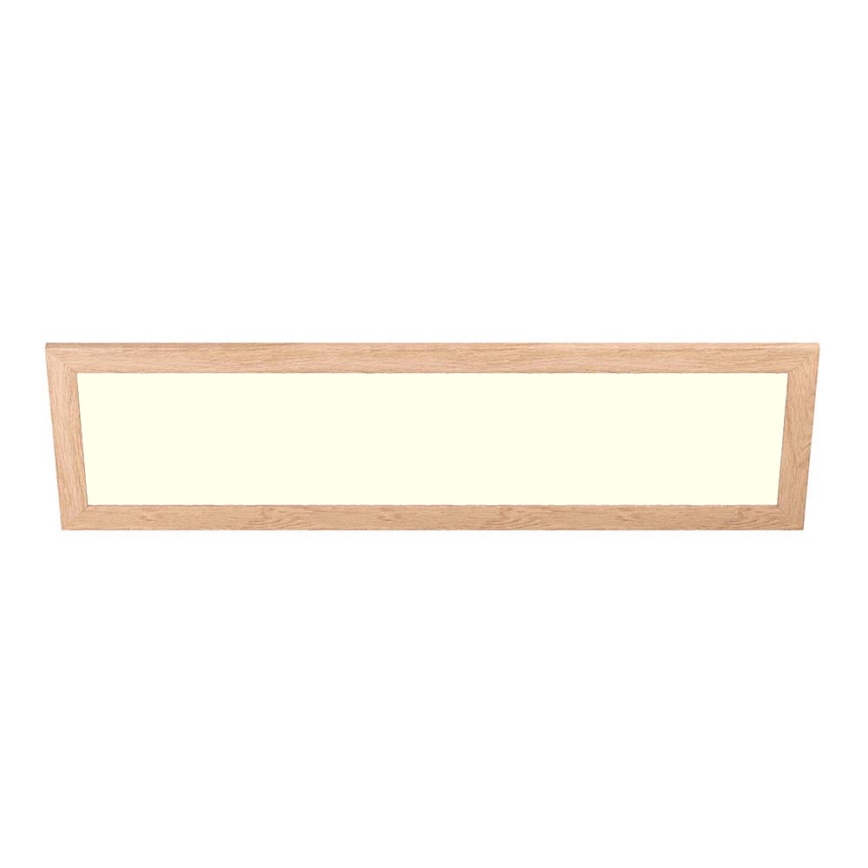 Eglo - Πάνελ πλαφονιέρα LED SALOBRENA-RW WOOD LED/34W/230V 2700/4000K 124x34 cm καφέ
