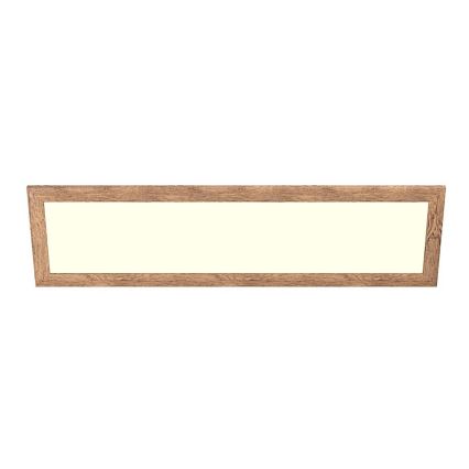 Eglo - Πάνελ πλαφονιέρα LED SALOBRENA-RW WOOD LED/34W/230V 2700/4000K 124x34 cm καφέ