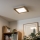 Eglo - Πάνελ πλαφονιέρα LED SALOBRENA-RW WOOD LED/17W/230V 2700/4000K 34x34 cm καφέ