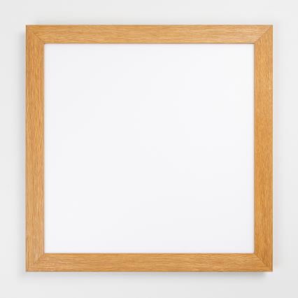Eglo - Πάνελ πλαφονιέρα LED SALOBRENA-RW WOOD LED/34W/230V 2700/4000K 64x64 cm καφέ