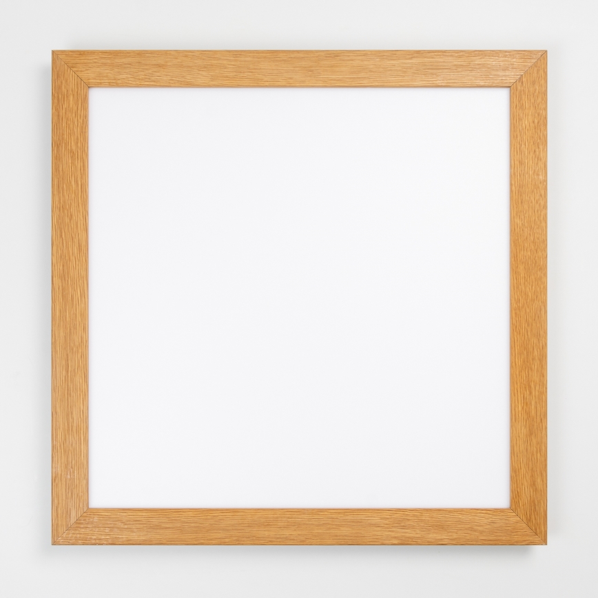 Eglo - Πάνελ πλαφονιέρα LED SALOBRENA-RW WOOD LED/34W/230V 2700/4000K 64x64 cm καφέ