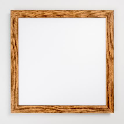 Eglo - Πάνελ πλαφονιέρα LED SALOBRENA-RW WOOD LED/34W/230V 2700/4000K 64x64 cm καφέ