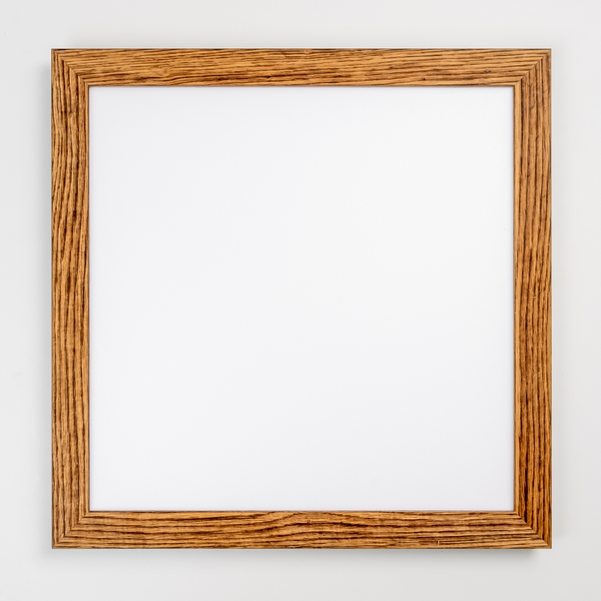 Eglo - Πάνελ πλαφονιέρα LED SALOBRENA-RW WOOD LED/34W/230V 2700/4000K 64x64 cm καφέ