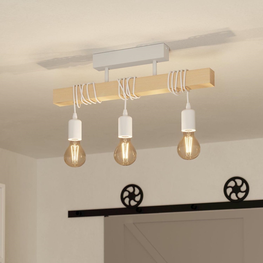 Eglo - Πλαφονιέρα οροφής TOWNSHEND 3xE27/60W/230V