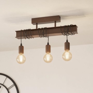 Eglo - Πλαφονιέρα οροφής πολύφωτο TOWNSHEND 3xE27/60W/230V