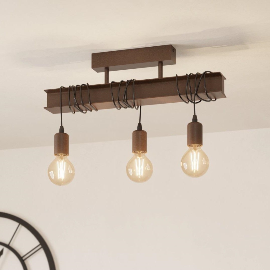 Eglo - Πλαφονιέρα οροφής πολύφωτο TOWNSHEND 3xE27/60W/230V