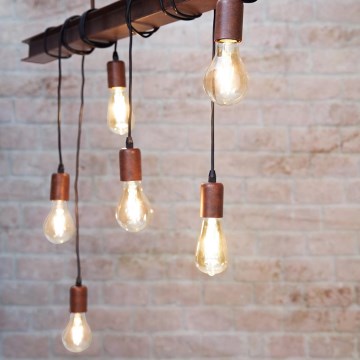 Eglo - Πολύφωτο σε σχοινί TOWNSHEND 6xE27/60W/230V