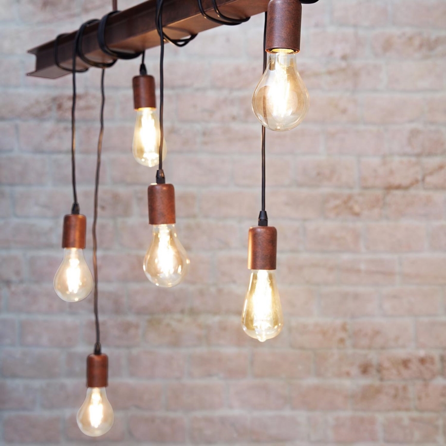 Eglo - Πολύφωτο σε σχοινί TOWNSHEND 6xE27/60W/230V