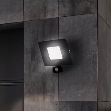 Eglo - Προβολέας LED με αισθητήρα LED/50W/230V IP44