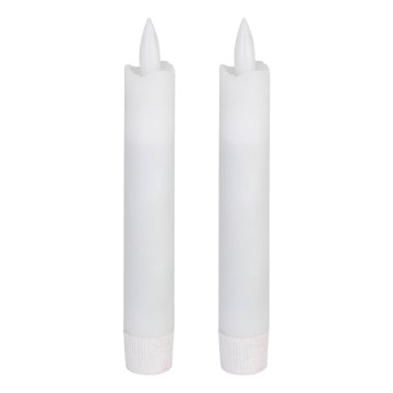 Eglo - ΣΕΤ 2x LED Κερί LED/1xAAA 15 εκ. λευκό