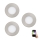 Eglo - ΣΕΤ 3x LED RGB Ρυθμιζόμενο φωτιστικό οροφής FUEVA-C 1xLED/3W/230V