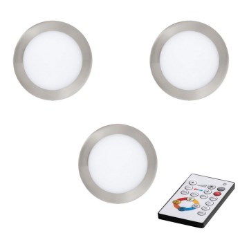 Eglo - ΣΕΤ 3x LED Ρυθμιζόμενο φωτιστικό οροφής TINUS LED/11W/230V + τηλεχειριστήριο