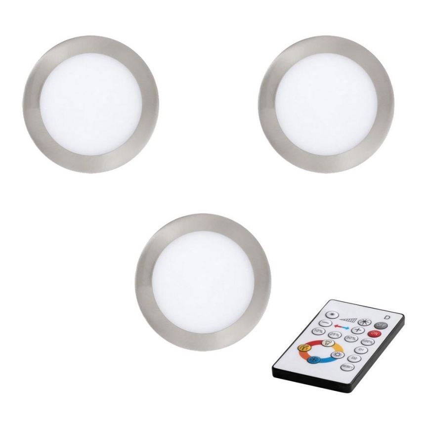 Eglo - ΣΕΤ 3x LED Ρυθμιζόμενο φωτιστικό οροφής TINUS LED/11W/230V + τηλεχειριστήριο
