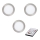 Eglo - ΣΕΤ 3x LED Ρυθμιζόμενο φωτιστικό οροφής TINUS LED/11W/230V + τηλεχειριστήριο