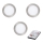 Eglo - ΣΕΤ 3x LED Ρυθμιζόμενο φωτιστικό οροφής TINUS LED/17W/230V + τηλεχειριστήριο