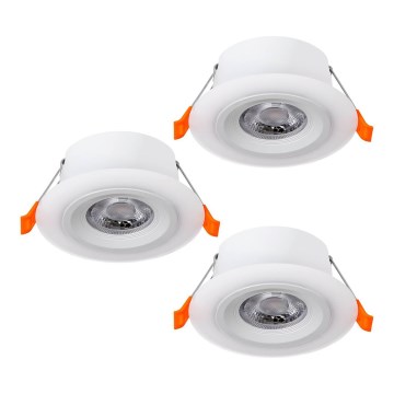 Eglo - ΣΕΤ 3x Κρεμαστό φωτιστικό οροφής LED 3xLED/4,8W/230V λευκό