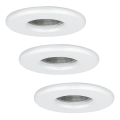 Eglo - ΣΕΤ 3x Φωτιστικό μπάνιου LED IGOA 1xGU10/3,3W/230V IP44