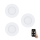 Eglo - ΣΕΤ 3xLED Χωνευτό φωτιστικό οροφής dimming FUEVA-Z  LED/2,8W/230V IP44