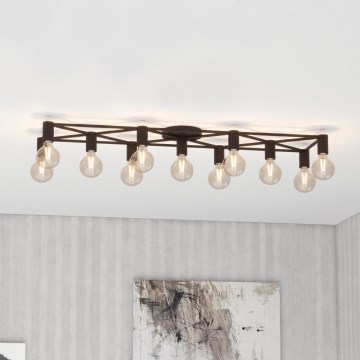 Eglo - Φωτιστικό οροφής 11xE27/40W/230V μαύρο
