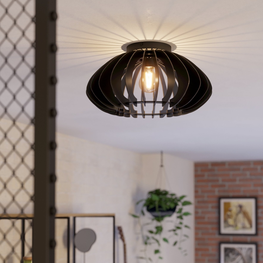 Eglo - Φωτιστικό οροφής 1xE27/40W/230V διάμετρος 45 cm μαύρο