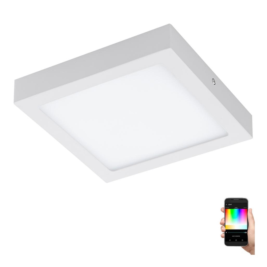 Eglo - Φωτιστικό οροφής dimmer LED RGB FUEVA-C LED/15,6W/230V Bluetooth