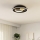 Eglo - Φωτιστικό οροφής LED 1xLED/14W/230V + 1xLED/8,5W διάμετρος 38 cm μαύρο/χρυσό