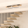Eglo - Φωτιστικό οροφής LED 2xLED/12W/230V 3000K μπεζ/μαύρο