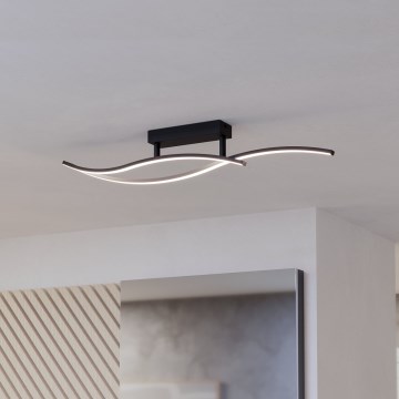 Eglo - Φωτιστικό οροφής LED LED/12W/230V 4000K μαύρο
