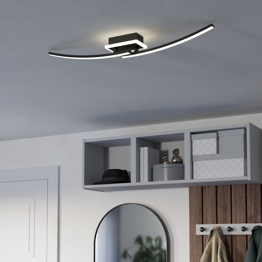 Eglo - Φωτιστικό οροφής LED LED/12W/230V 4000K μαύρο
