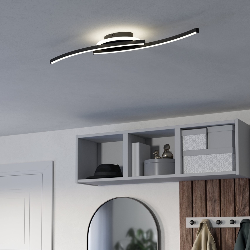 Eglo - Φωτιστικό οροφής LED LED/12W/230V 4000K μαύρο
