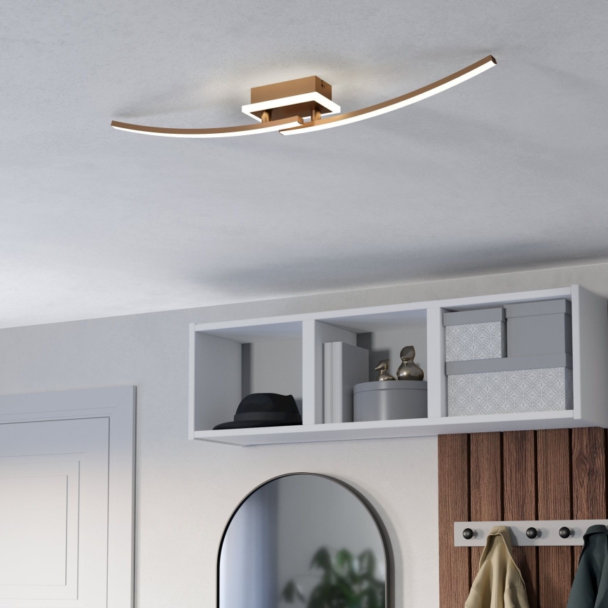 Eglo - Φωτιστικό οροφής LED LED/12W/230V 4000K χαλκός