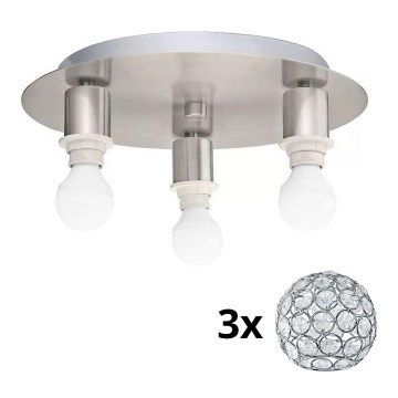 Eglo - Φωτιστικό οροφής LED MY CHOICE 3xE14/4W/230V ματ χρώμιο