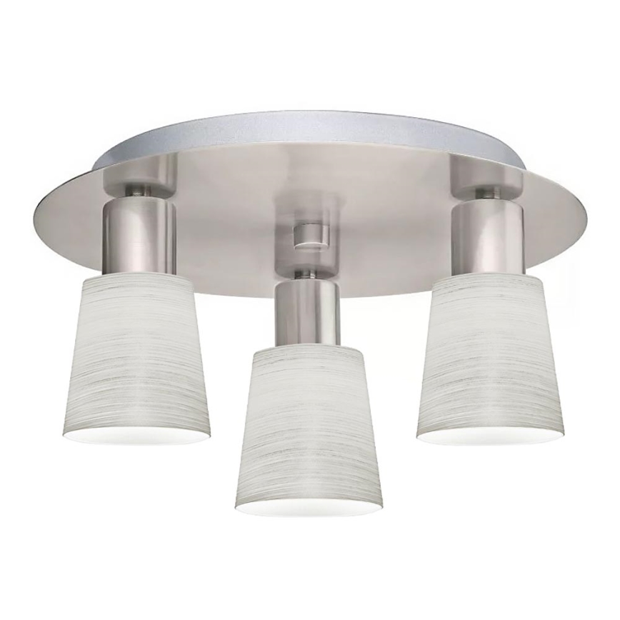 Eglo - Φωτιστικό οροφής LED MY CHOICE 3xE14/4W/230V ματ χρώμιο/κρεμ