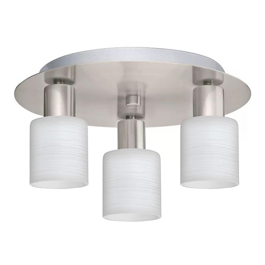 Eglo - Φωτιστικό οροφής LED MY CHOICE 3xE14/4W/230V ματ χρώμιο/λευκό