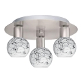Eglo - Φωτιστικό οροφής LED MY CHOICE 3xE14/4W/230V ματ χρώμιο/λευκό/μαύρο