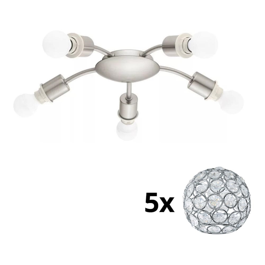 Eglo - Φωτιστικό οροφής LED MY CHOICE 5xE14/4W/230V  ματ χρώμιο