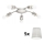 Eglo - Φωτιστικό οροφής LED MY CHOICE 5xE14/4W/230V  ματ χρώμιο/κρεμ