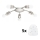 Eglo - Φωτιστικό οροφής LED MY CHOICE 5xE14/4W/230V  ματ χρώμιο/λευκό