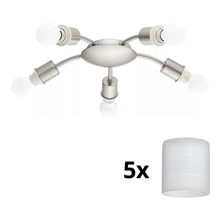 Eglo - Φωτιστικό οροφής LED MY CHOICE 5xE14/4W/230V  ματ χρώμιο/λευκό
