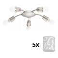 Eglo - Φωτιστικό οροφής LED MY CHOICE 5xE14/4W/230V  ματ χρώμιο/λευκό
