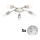 Eglo - Φωτιστικό οροφής LED MY CHOICE 5xE14/4W/230V  ματ χρώμιο/λευκό/μαύρο
