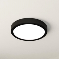 Eglo - Φωτιστικό οροφής LED για μπάνιο, 17W/230V, μαύρο, IP44, διάμετρος 21 εκ.