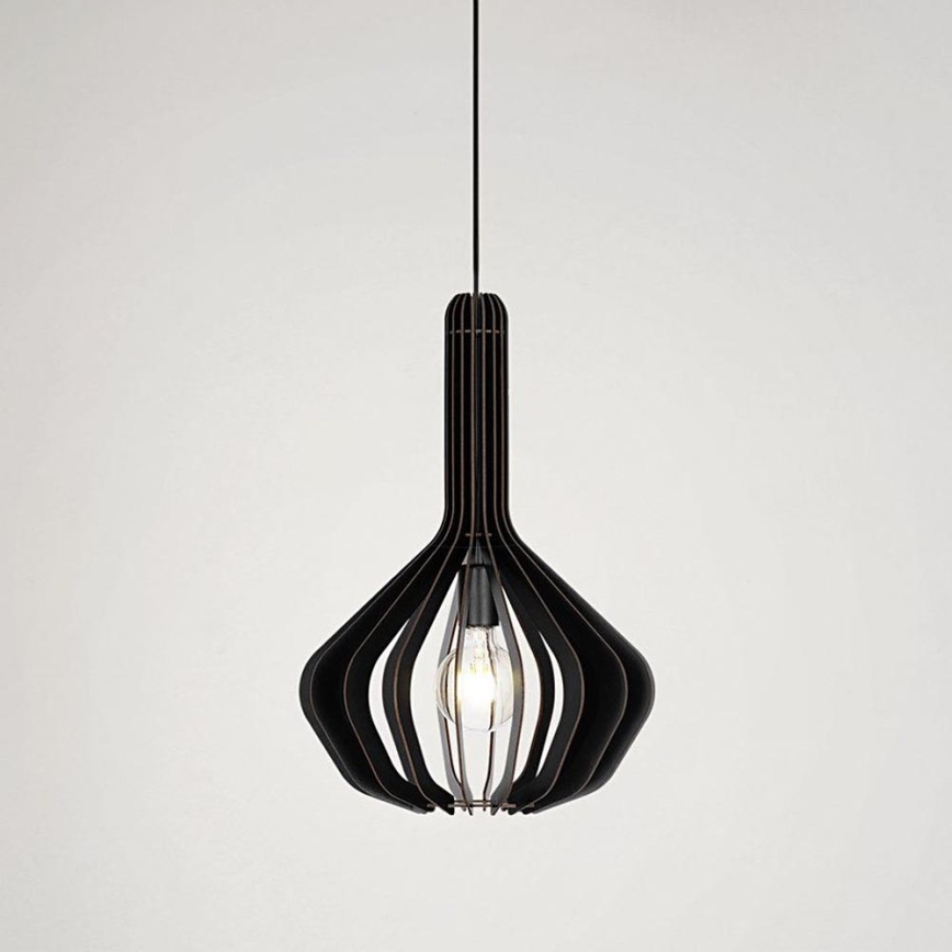 Eglo - Φωτιστικό οροφής με καλώδιο 1xE27/40W/230V διάμ. 38 εκ. μαύρο