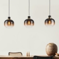 Eglo - Φωτιστικό οροφής με καλώδιο 3xE27/40W/230V καφέ