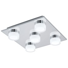 Eglo - Φωτιστικό οροφής μπάνιου dimming LED 5xLED/7,2W/ IP44