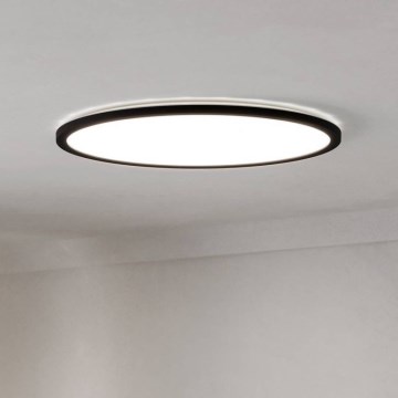 Eglo - Φωτιστικό οροφής μπάνιου dimming LED LED/16,8W/230V 2700-6500K διάμετρος 50 cm IP44 μαύρο + τηλεχειριστήριο