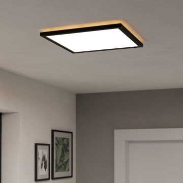 Eglo - Φωτιστικό οροφής μπάνιου dimming LED LED/17,6W/230V 2700-6500K 39x39 cm IP44 μαύρο + τηλεχειριστήριο